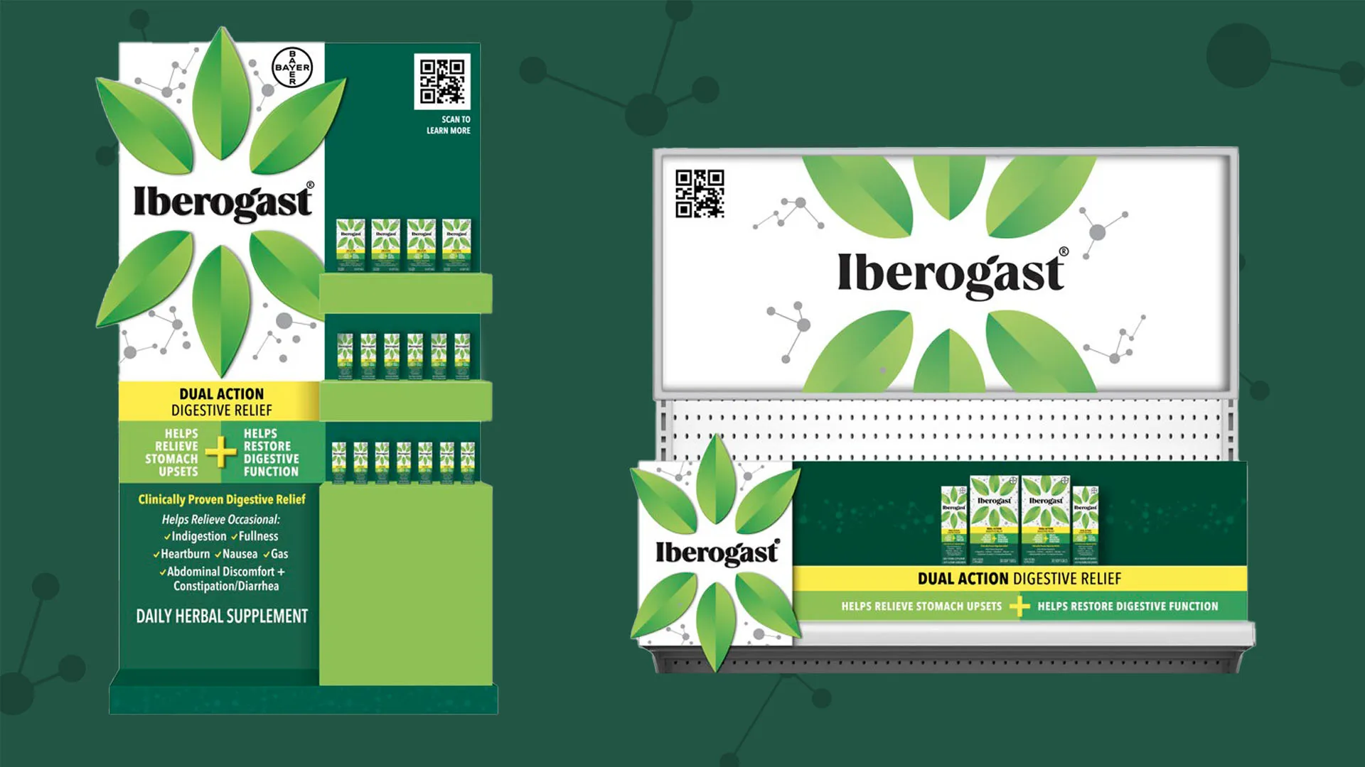 Iberogast retail display visual merchandising