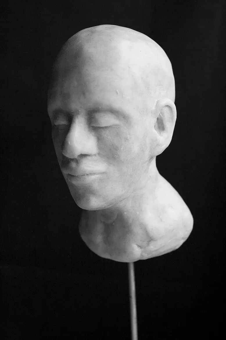 Clay portrait bust