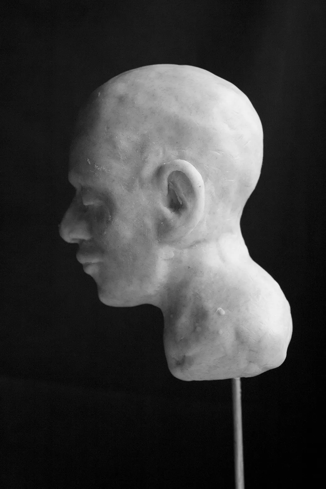 Clay portrait bust