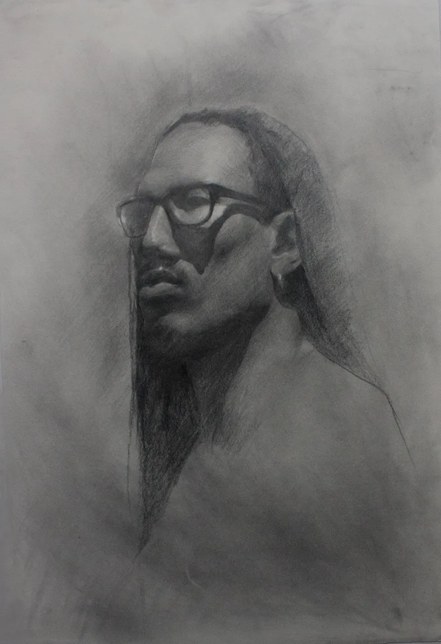 Portrait of Devin in graphite
