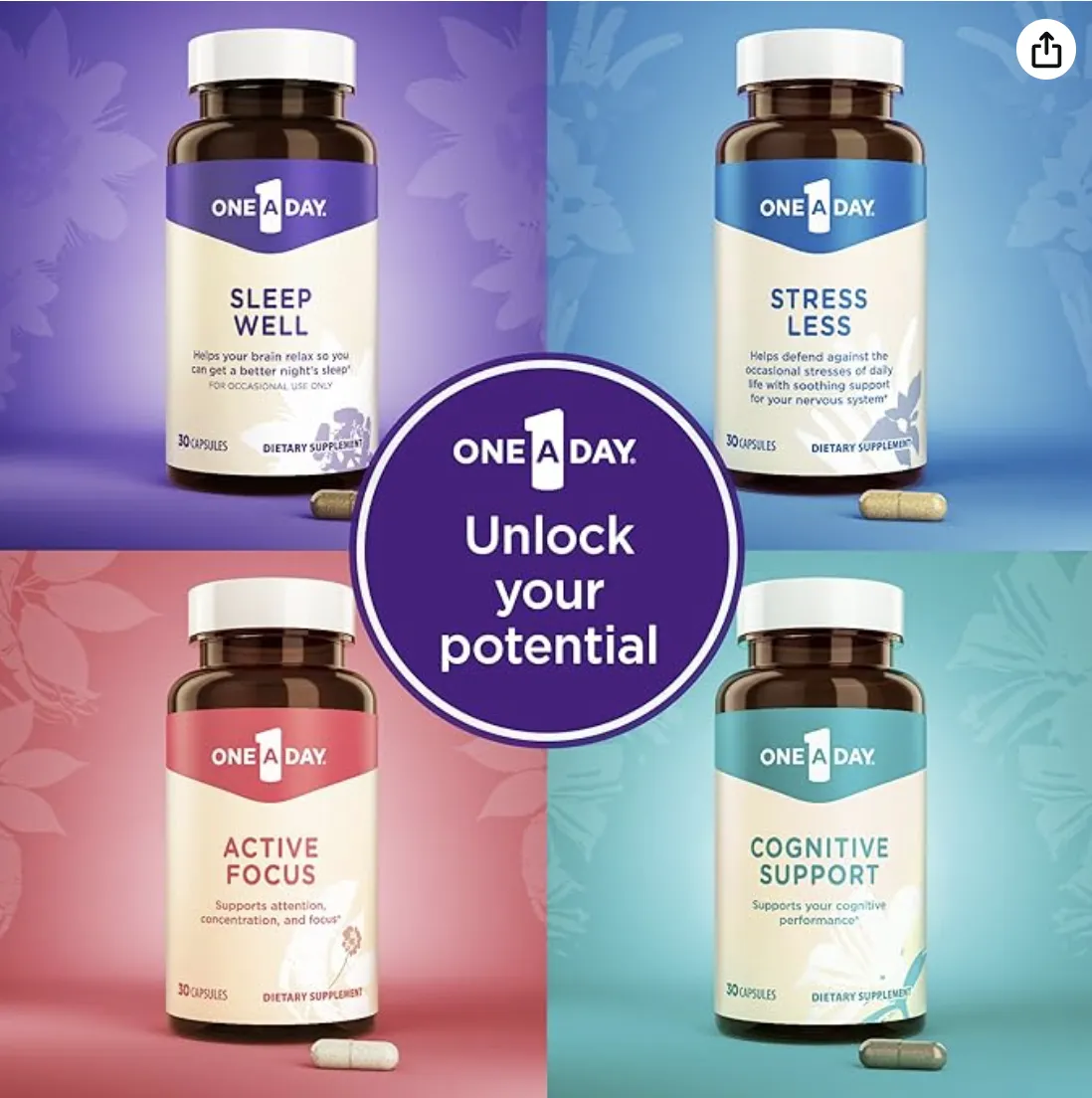 One A Day family quad product shot