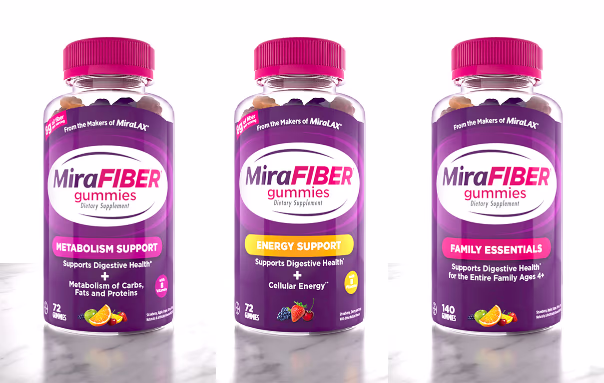 MiraFIBER product line — multiple SKUs across formats on one modular design system