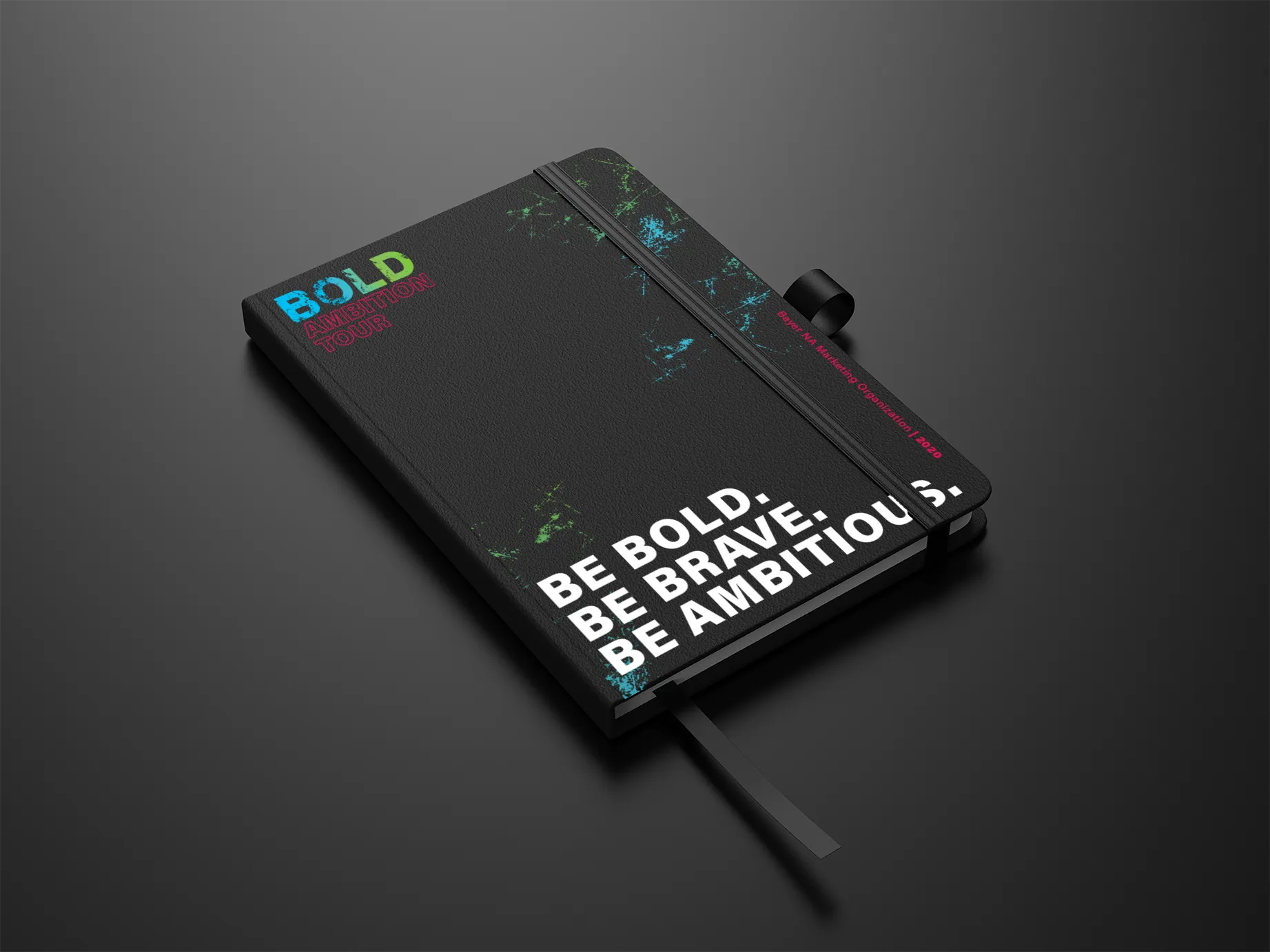 BOLD branded notebook