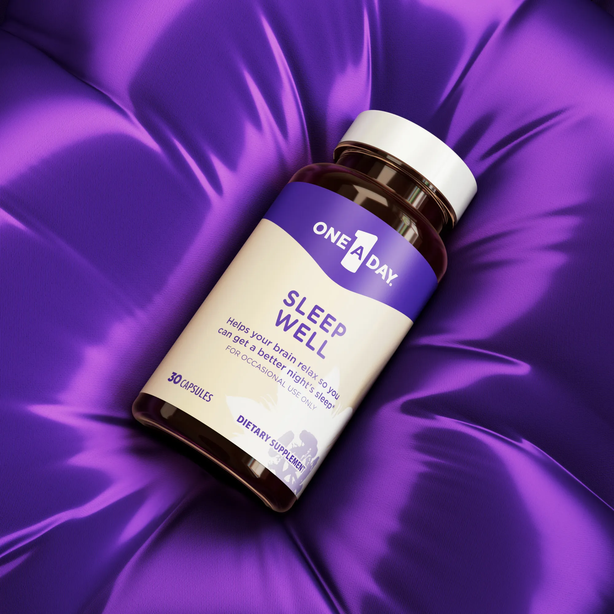 One A Day sleep product on pillow